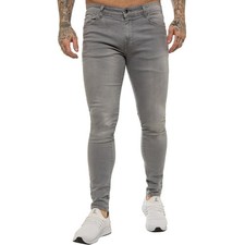 Enzo Slim Fit Jeans Herren Skinny Stretch Flex Denim Baumwolle Hose Pants UK Größen