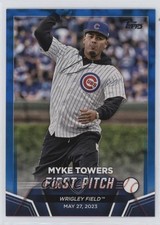2024 Topps Series 2 2023 First Pitch Blue Myke Towers #FP-2 0v33
