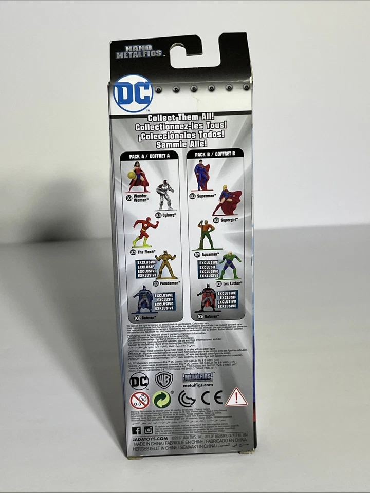 DC Comic 2017 Nano Metalfigs paquete de 5 B - Superman SupergirlBatman Aquaman Lex Foto 3 de 4