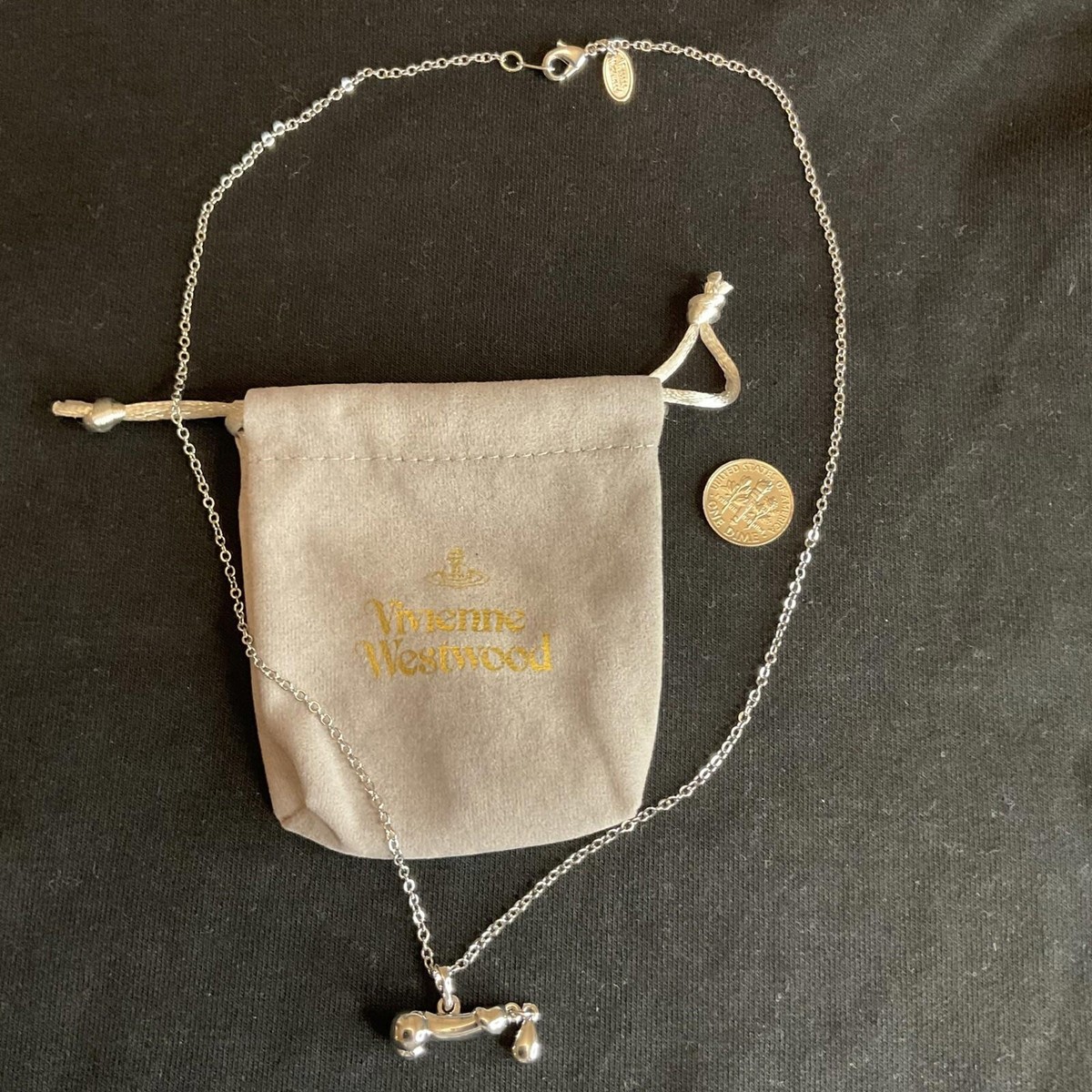 vivienne westwood
グレー ウール ピーコート New Petite Orb Pendant Necklace in PLATINUM | Vivienne Westwood®