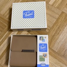 Fossil Geldbörse Jori Zip Clutch Braun Leder Neu mit Etikett und box