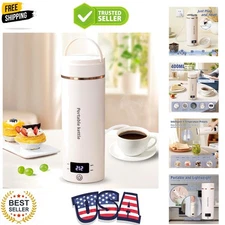 Portable 304 Stainless Steel Travel Electric Kettle with 4 Temperature Settings