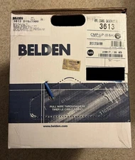 Belden  Cat 6 Cable.  BLUE. PLENUM.  1000’. Unshielded.   Brand New