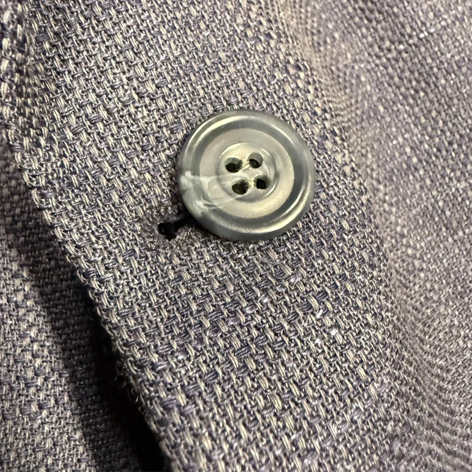 Coppley Wool Linen Silk Blazer Hopsack Sport Jacket Blue 46 L - Image 4 of 4