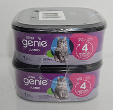 Litter Genie Jumbo Refill 2 Pack - Odor Control Cat Litter packages - NEW/SEALED