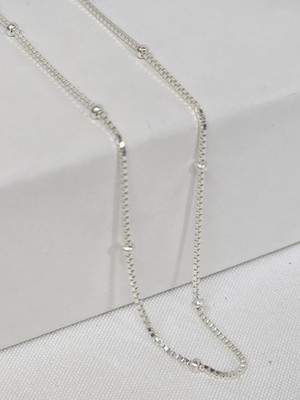 Cadena Colita Rata Bolita 925 Mex. Sterling Silber Mausschwanz Kette Halskette