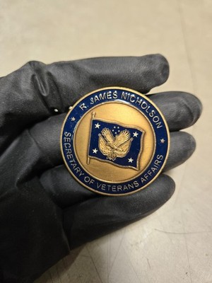 General Secretary of Veterans Affairs R James Nicholson SecVA Challenge Coin