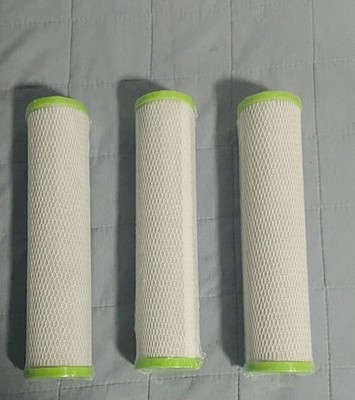 3PK Universal Inline Carbon Block Water Filter 9.87  x 2.5  Replacement Filter
