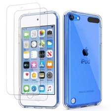ULAK Case for iPod Touch 7/6/5 with 2HD Screen Protectors, Clear