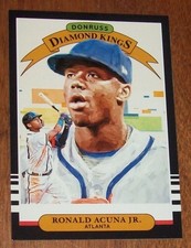 2019 Panini Donruss Atlanta Braves Ronald Acuna Jr. Diamond Kings Card