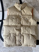 EUC VINTAGE THE NORTH FACE NOVELTY CREAM PUFFER DOWN VEST Women s M