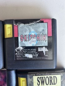 Sega Genesis Console 9 Game Bundle 2 Power Sticks 1 Controller Cables All Tested