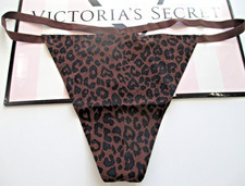 VICTORIA'S SECRET PINK No Show V-String Thong Panty VS Brown Leopard S M L XL
