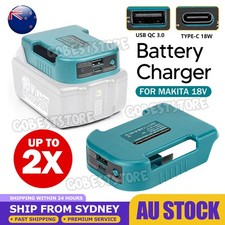 1/2 PCS for Makita 18V LXT Battery Holders USB Charger Adapter,with USB-A&USB-C