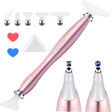 Diamond Art Painting Pen Accessories Tools, Metal Square and Round Tips Ergon...