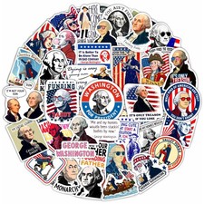 100Pcs George Washington Stickers Pack,