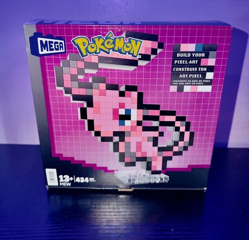 Mega Bloks - Pokemon Mew, Pixel Art, 434 Piece Building Toy Set [New Toy] Bric