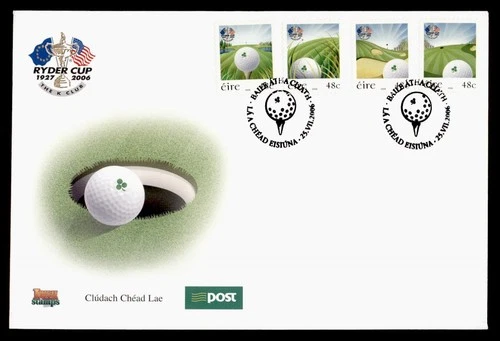 DR WHO 2006 IRELAND FDC GOLF RYDER CUP COMBO M77298