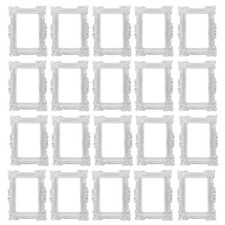 20 Pcs Small Size Picture Frame Mini Craft Frames Dollhouse Miniatures