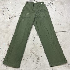 Vintage 60s US Military Sateen Chino Pants OG-107 Mens 32x33 Vietnam Army
