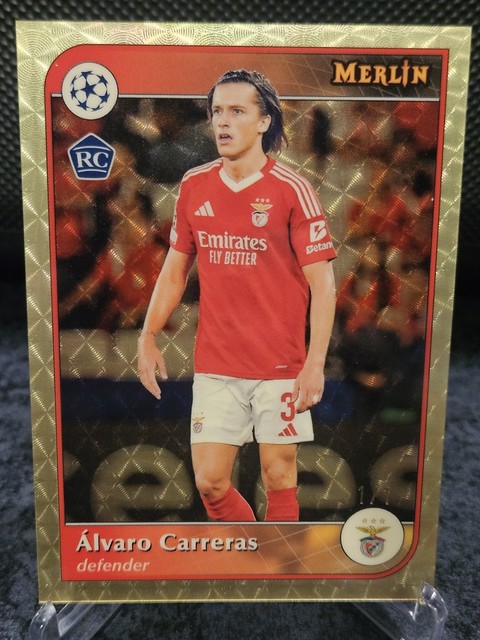 2025 Topps Merlin Alvaro Carreras 1/1 Superfractor Benfica/Real Madrid RC RARE