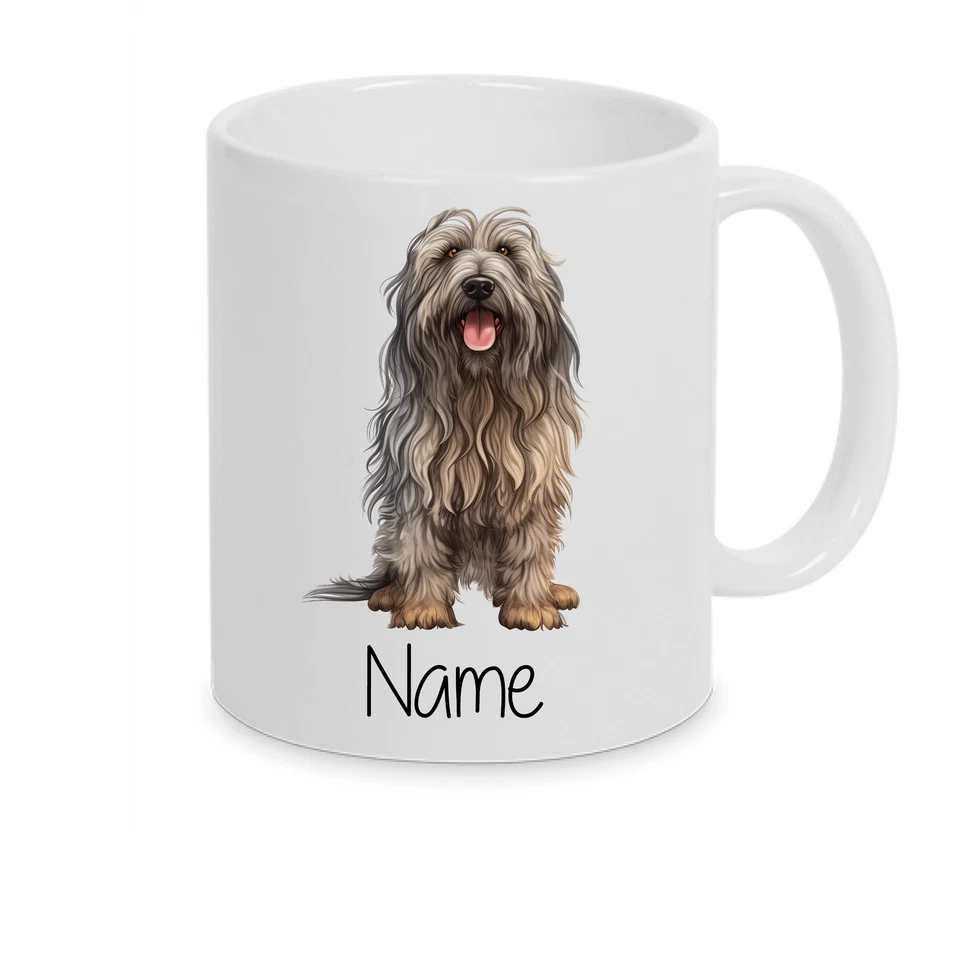 BYLOTTIELOU Bergamasco Bergamasker Hirtenhund -Personalisierte Tasse Hunderasse mit Namen
