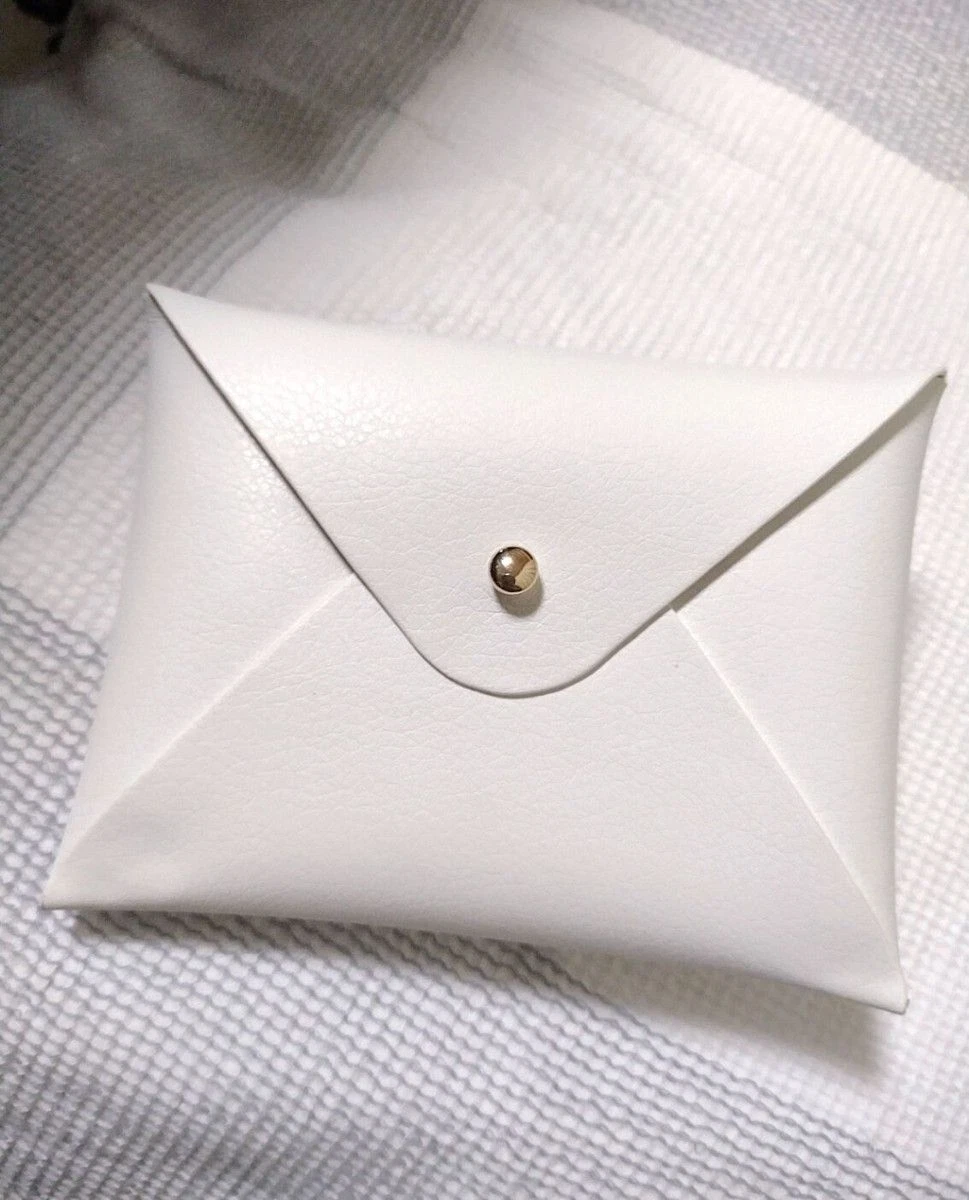 Étui à carte pochette Christian Dior perle blanc or 12,5 x 9,5 x 1 cm nouveauté limitée