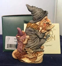 Harmony Kingdom ~ WITCHING TIME ~ UK Made Box Figurine~ three pieces~Witch & Cat