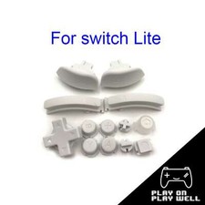 For Nintendo Switch Lite Joy Con Buttons L R ZL ZR Replacement parts - White