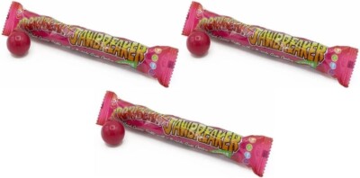 3x Zed Candy Strawberry Jawbreaker 6 Balls Packs Novelty Bubblegum Sweets