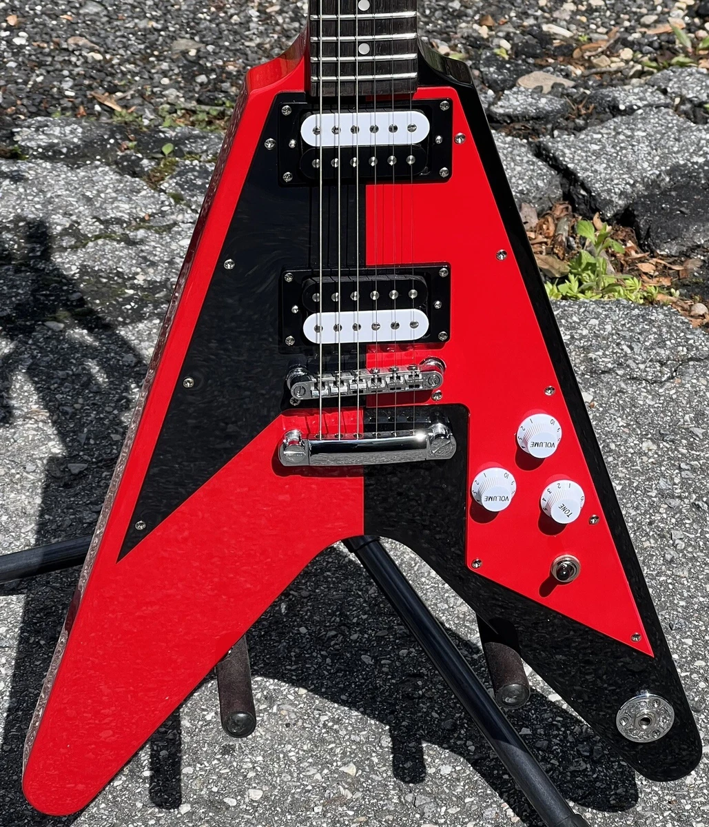 2015 Dean Michael Schenker Signature Retro Flying V Red/Black