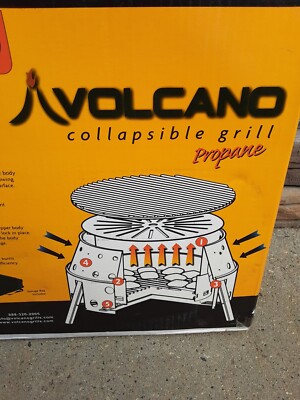 Original Volcano Collapsible Tri PROPANE Grill Model Emergency