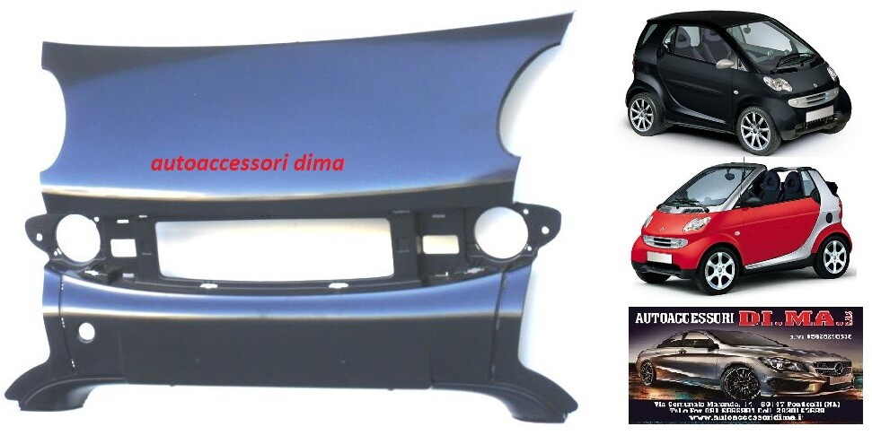 KIT PARAURTI PARAFANGHI PARAFANGO ANTERIORE SMART FORTWO 1998-2001 sped gratis - Immagine 3