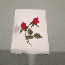 Stofftaschentuch Taschentuch Rose *neu* Vintage
