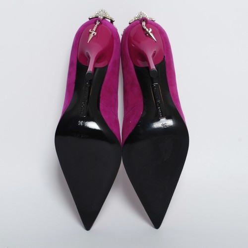 Scarpe décolleté Cesare Paciotti tacchi alti tacchi a spillo punta taglia EU 36 US 5 - Foto 7 di 9