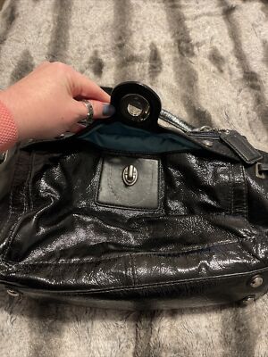 Coach Black patent leather shoulder bag | eBay