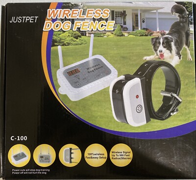 justpet wireless dog fence C-100