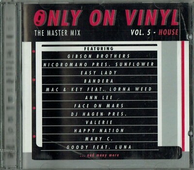 ONLY ON VINYL - CD - Vol 5 House  The Master Mix.  Gibson Brothers, Rochelle,