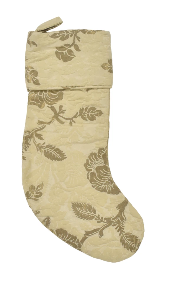 Ralph Lauren Home Collection Vintage Silk Jacquard Christmas Stocking New $295 - Image 2 of 4