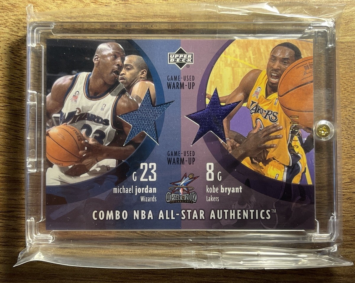 UD GAME USED COMBO ALL STAR AUTHENTICS Michael Jordan Kobe UD GAME USED COMBO ALL STAR AUTHENTICS Michael Jordan Kobe
