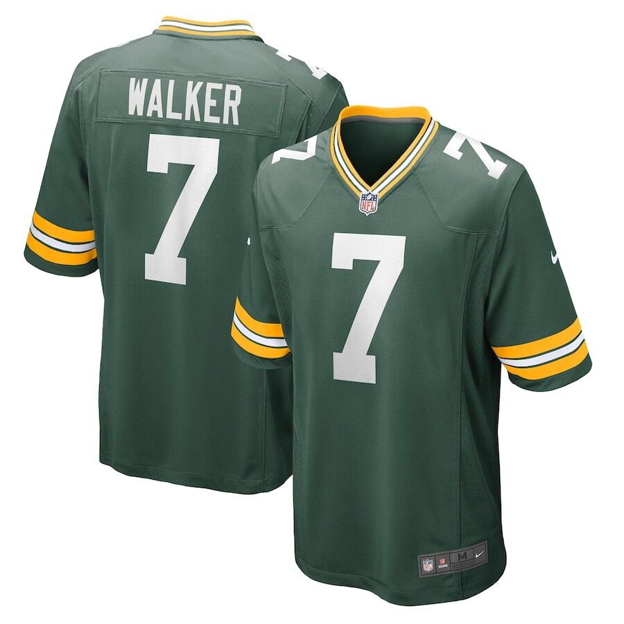 Green Bay Packers Quay Walker #7 Nike Men's Green 2025 Official