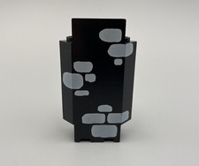 Lego Black Panel 3 x 3 x 6 Corner Wall w/ Scattered Stones Light Gray 6086 6085