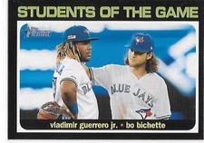 2020 Heritage Baseball HN Combo Cards Students Of The Game Blue Jays