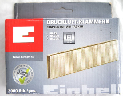 Druckluft  Klammern 3000 Stk 5,7x16 mm Für Tacker  DTA 25 , DTA 25/1 , DTA 25/2