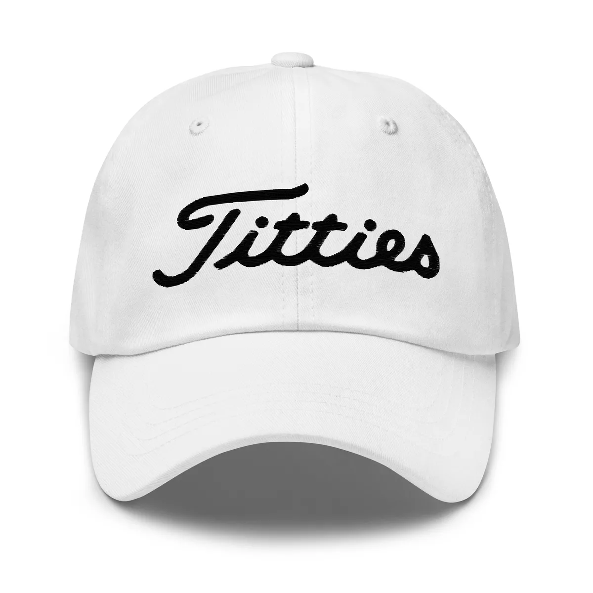 Titties Hat, Embroidered Golf Hat, Funny Golf Hat, Golf Player Hat Gift