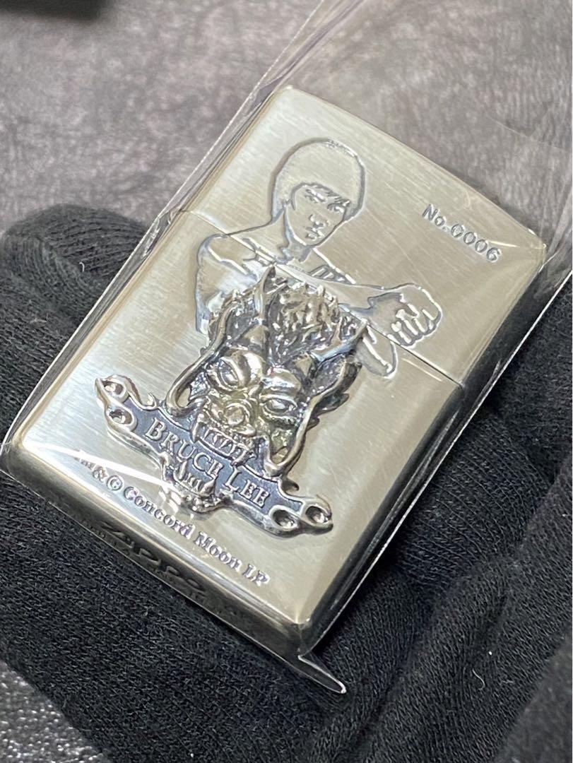 Zippo Bruce Lee 3D Metal Silver One Sided Processing Lighter