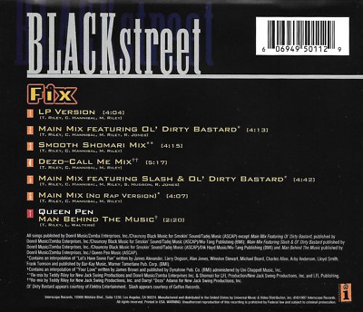 BLACKstreet - Fix - Single CD - 7 Tracks - Interscope Records 1997
