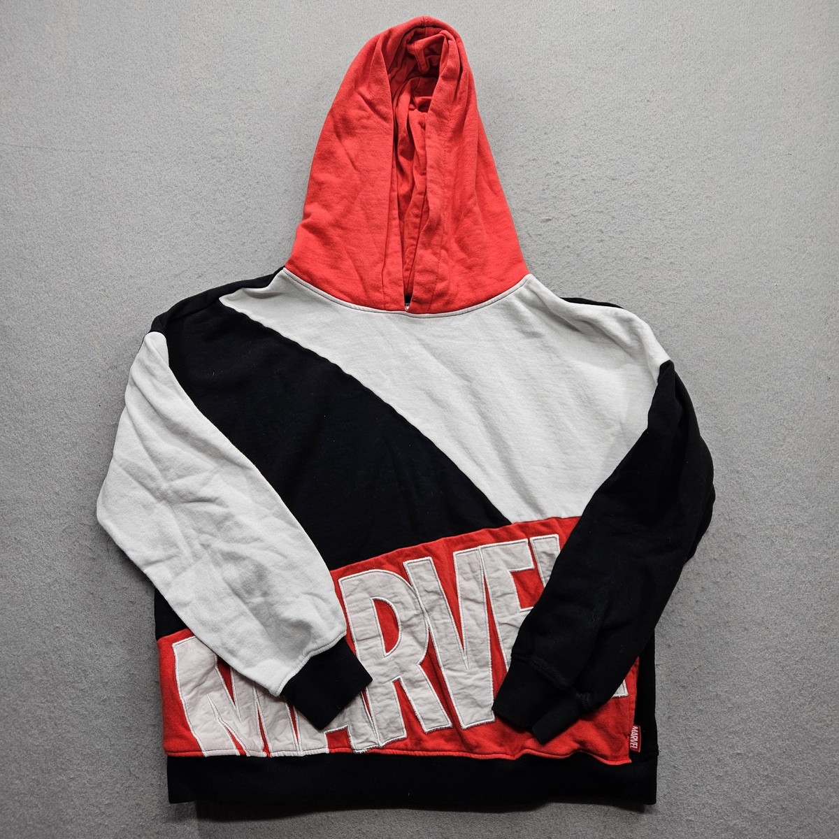 Marvel Men's Medium Hoodie Red Black White