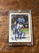 Yandy Diaz IP Signed Topps  Card JSA Coa Rays  Autographed