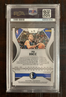 2019 Panini Silver Prizm Luka Doncic #75 2nd Year PSA 9 MINT | eBay